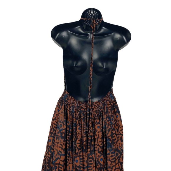 Free People Beach Day Halter Mini Ruffle Dress M - Picture 10 of 11